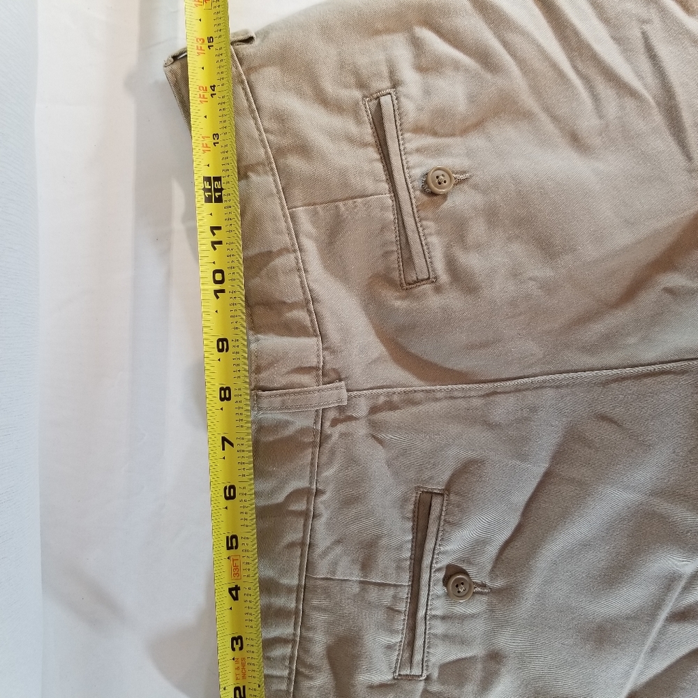 Lands' End Kids Boys Size 18 Khaki Adjustable Waist 4 Pockets - Picture 6 of 12